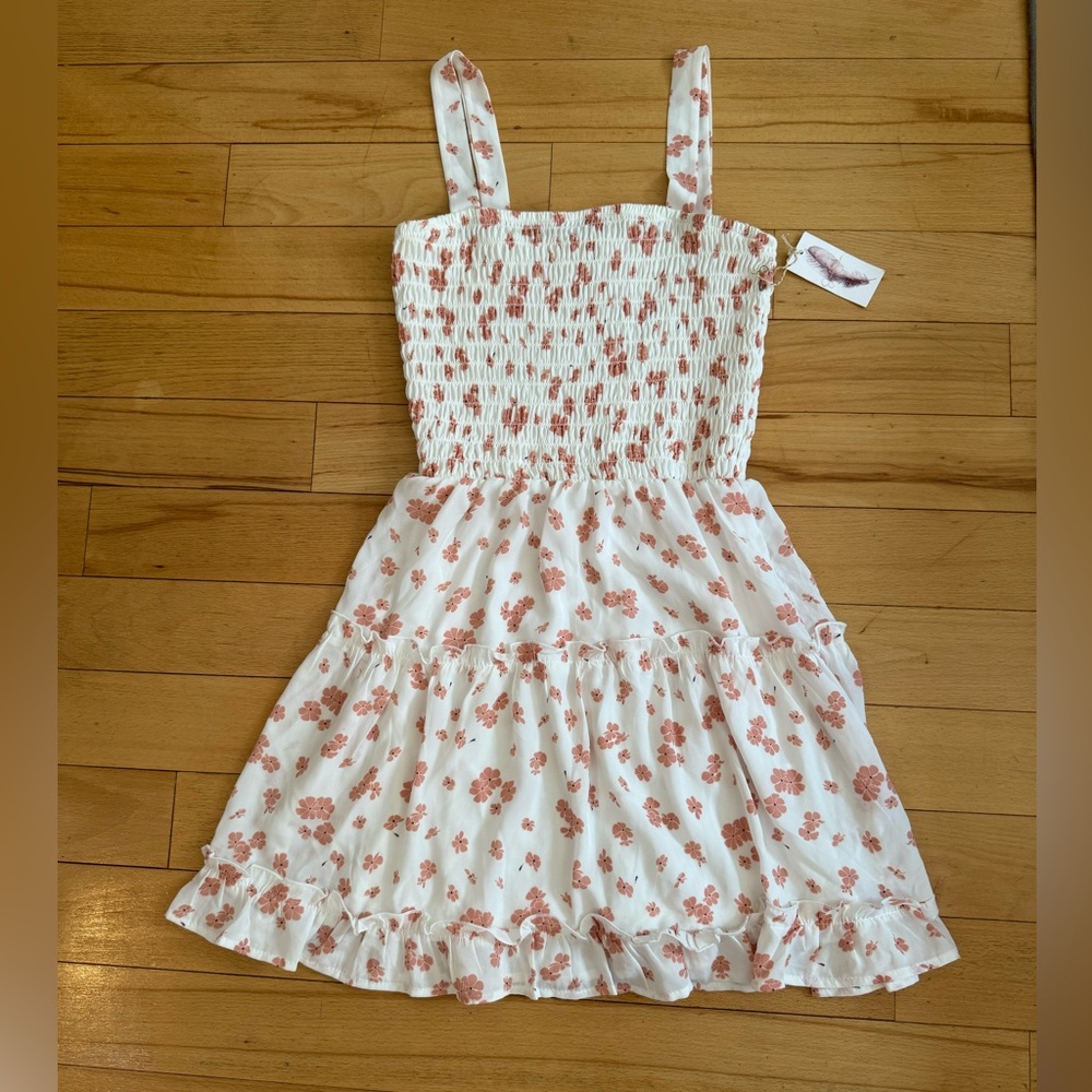 Jessica Simpson Pink and Red Ruffled Sundress -NWT
